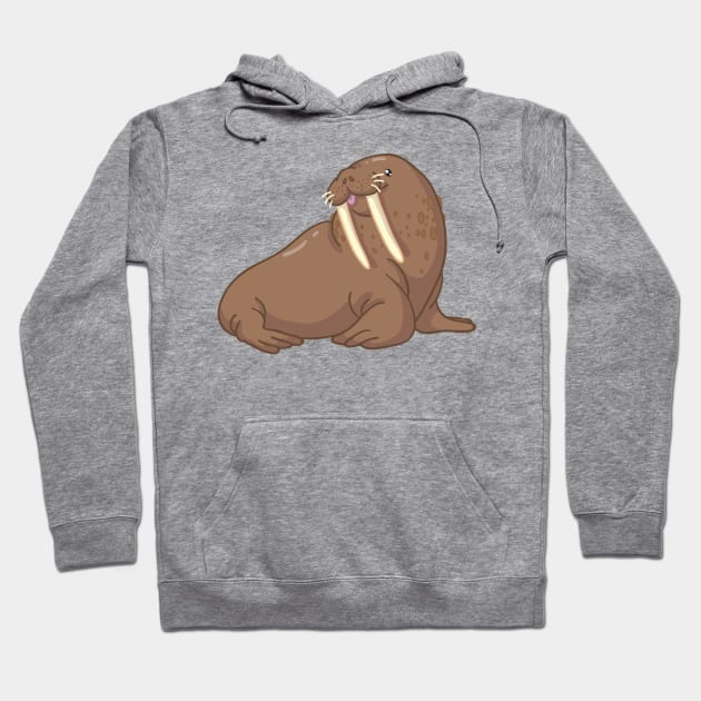 Walrus Hoodie by bytesizetreasure